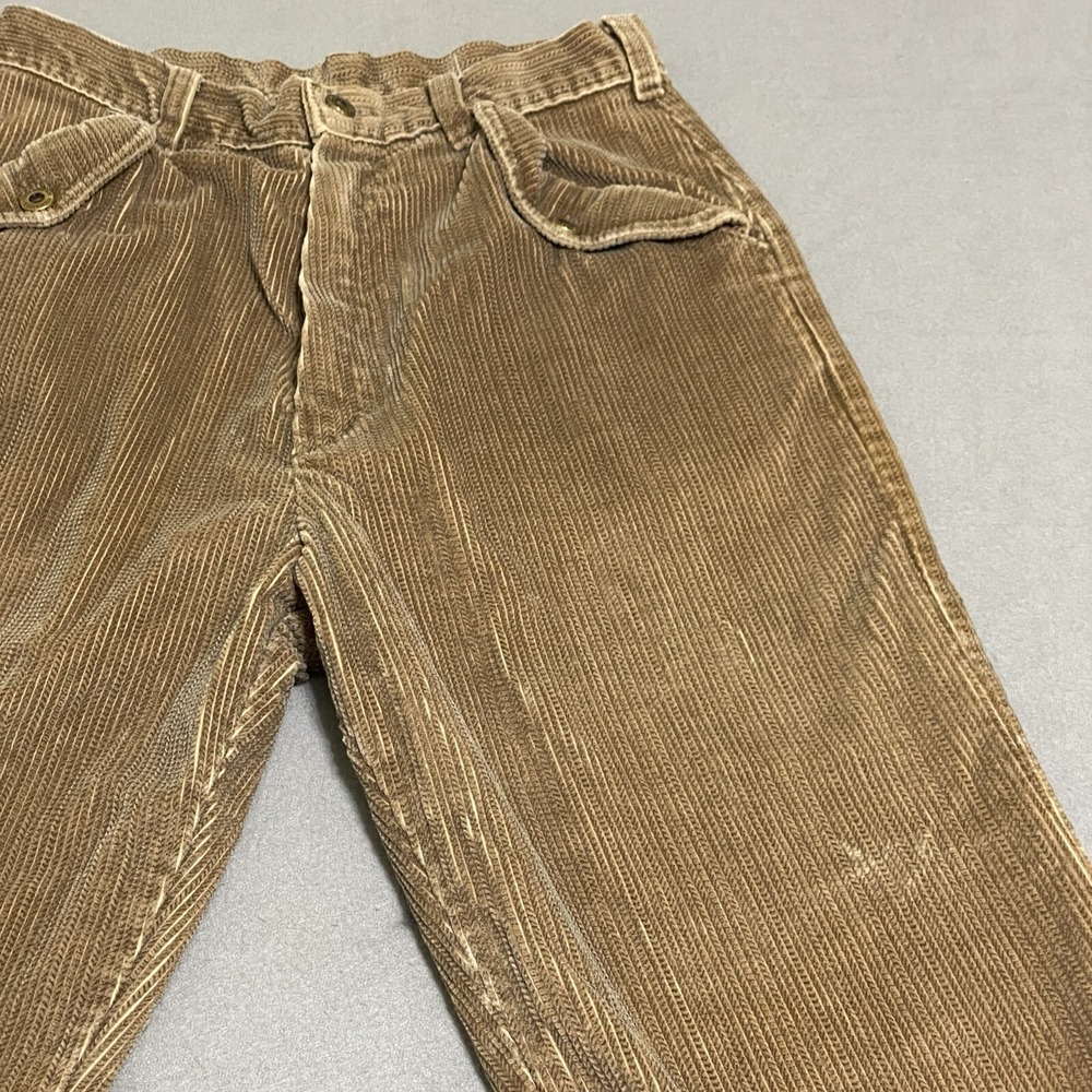 Vtg Womens Corduroy Pants Knickers Tan Cropped Equestrian Talon Zipper Sz 11 - Picture 10 of 16